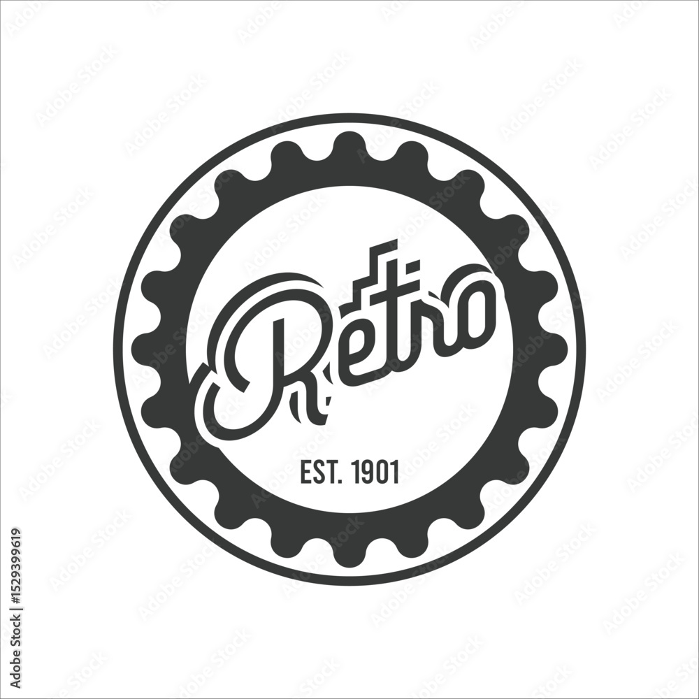 Fototapeta premium Vintage retro logo design template