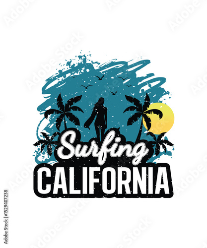 Surfing California Design, EPS, VECTOR
