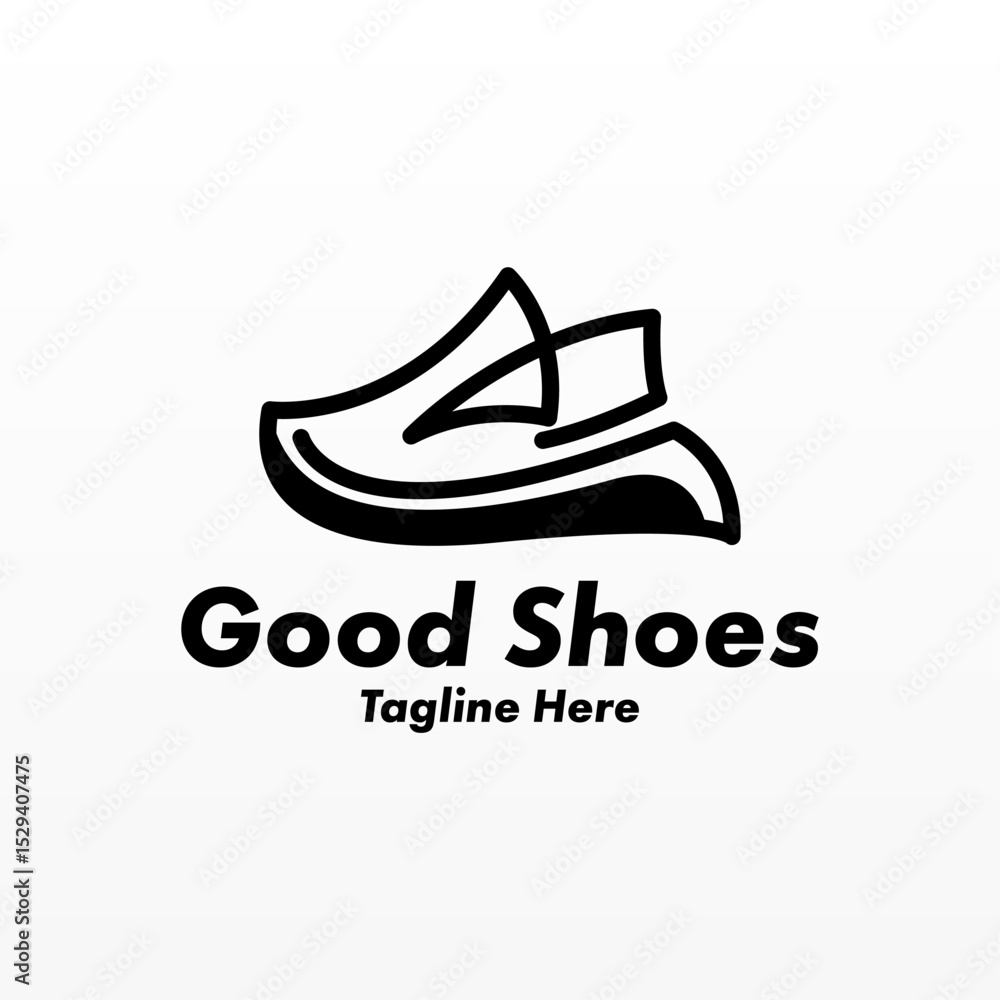 Shoes man fashion logo design Shoes man fashion logo design