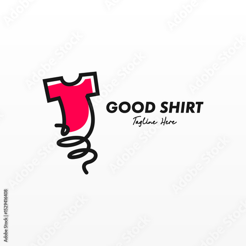 Tshirt logo design concept template
