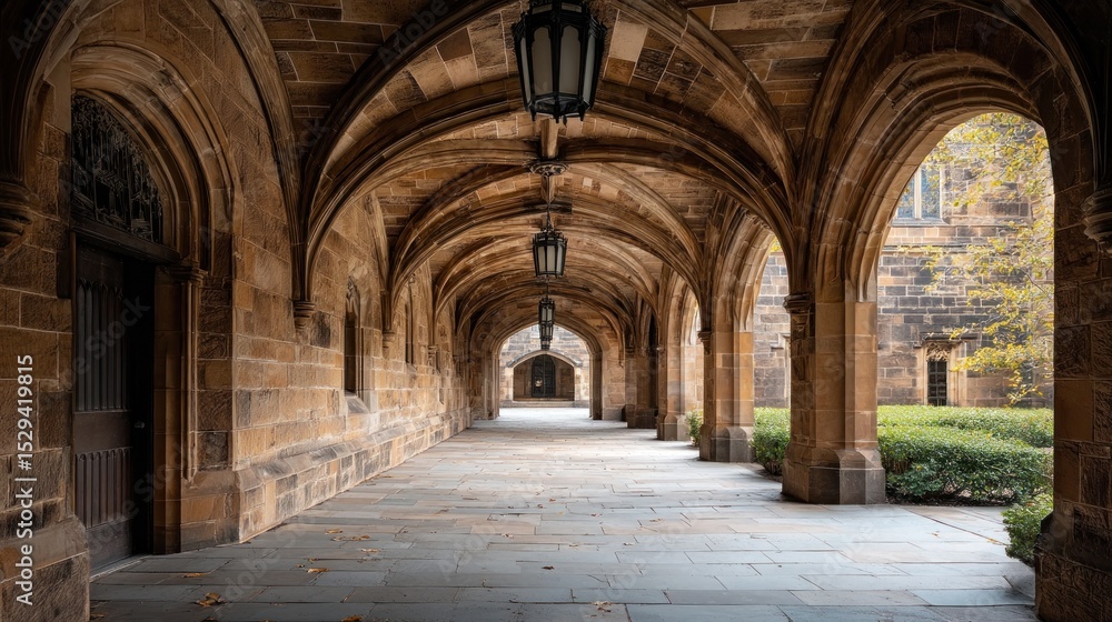 Ancient Stone Corridor: A Serene Passage Ancient Stone Corridor: A Serene Passage