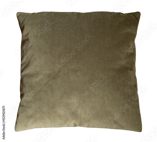 Wallpaper Mural This soft green pillow is designed for comfort and style, providing a pop of color against transparent background. Ideal for enhancing home decor or relaxing. Top view, cut out cushion. Torontodigital.ca