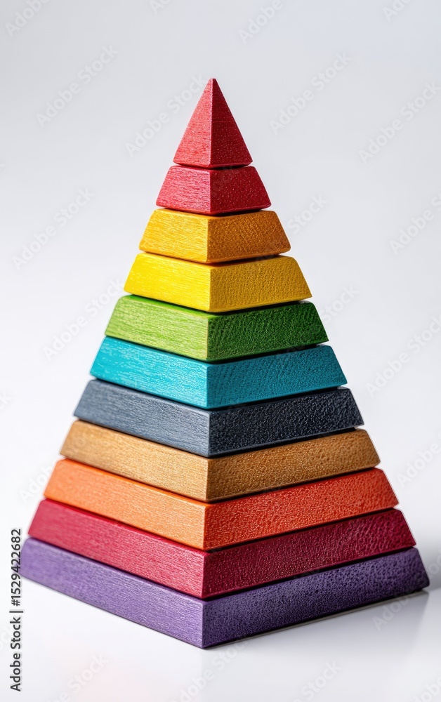 Colorful wooden pyramid toy (1) Colorful wooden pyramid toy (1)