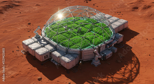 Martian greenhouse system