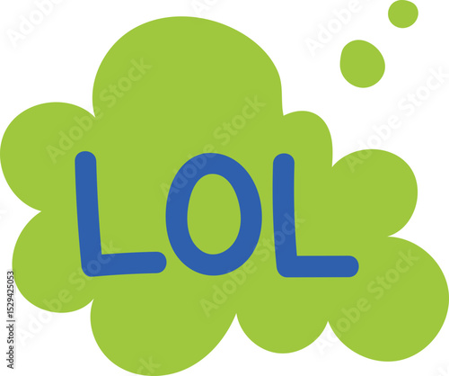 LOL speech bubble illustration