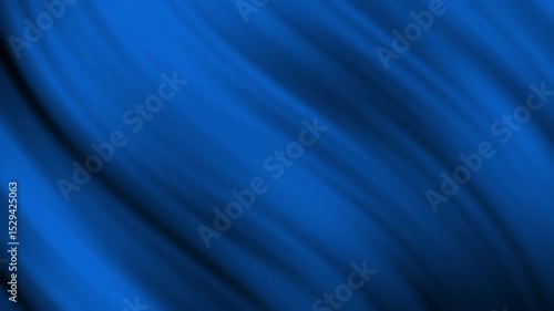 Abstract blue flowing waves create a smooth, dynamic background with a sense of depth and motion, abstract texture gradient motion background animation.