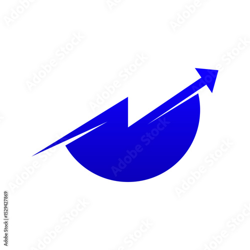 Fintech logo design concept vector