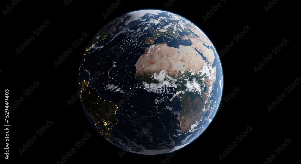 Planet earth in space Planet earth in space