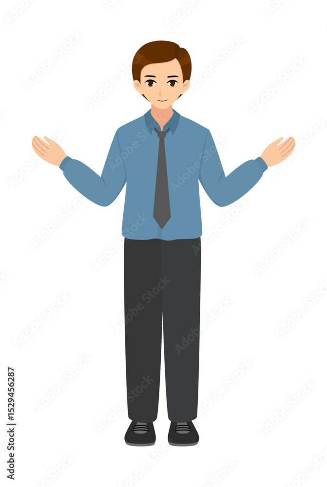 business man presenting business man presenting