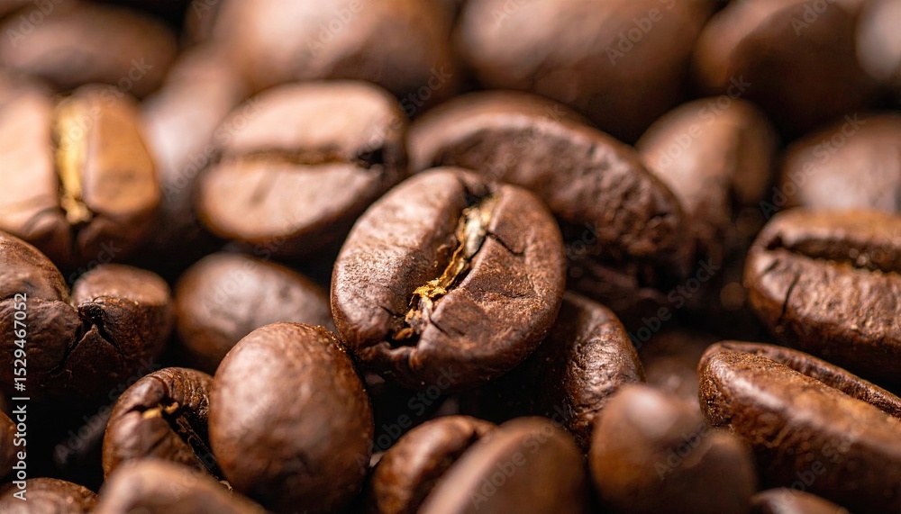 Naklejka premium Coffee beans background