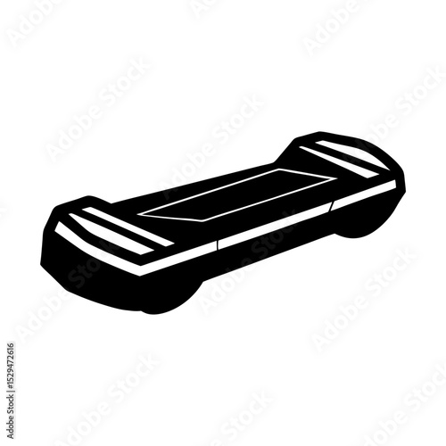 Hoverboard personal transporter vector art silhouette