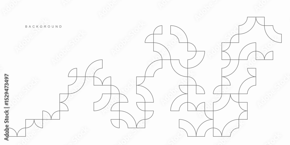 Fototapeta premium Abstract geometric technological background. Vector creative design.