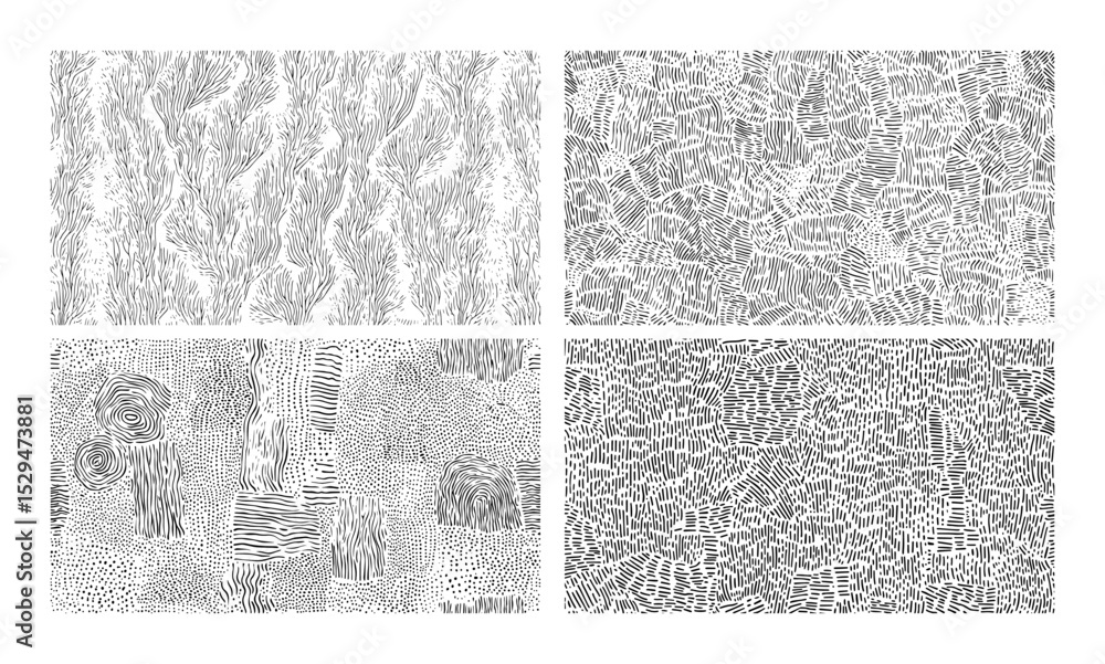 Fototapeta premium sketched abstract texture with contour lines