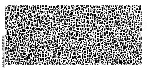 organic cell like abstract broken tile pattern
