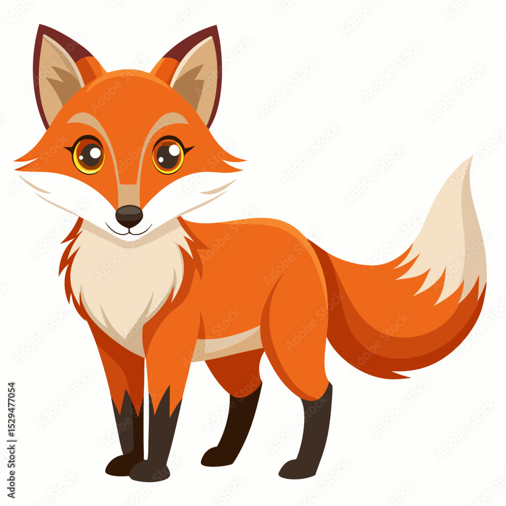 red fox cartoon red fox cartoon