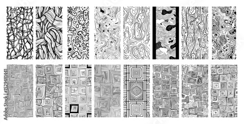 abstract seamless texture pattern bundle
