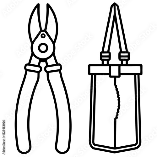 Wire Cutter & Stripper Tool Set