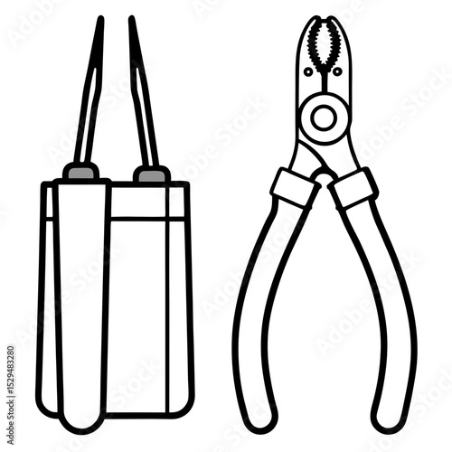Wire Cutter & Stripper Tool Set