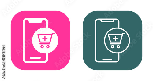 Mobile Shopping Icon Design