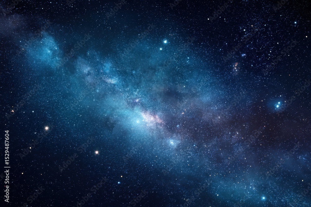 Cosmic Nebula, Starry Night Sky Cosmic Nebula, Starry Night Sky