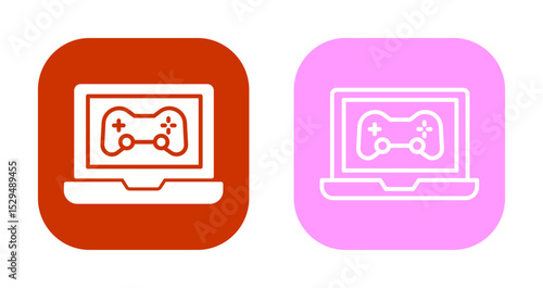 Gaming Laptop Icon Design