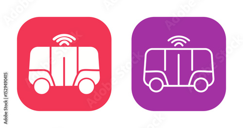 Shuttle Service Icon Design