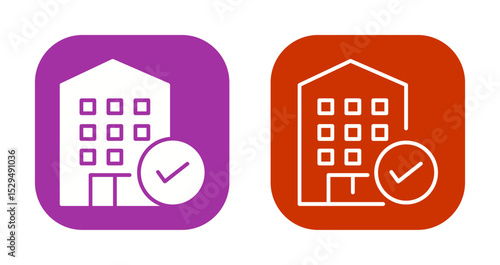 Hotel Booking Icon Design