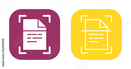 Document Scanning Icon Design