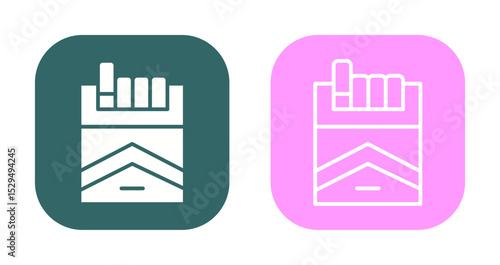 Cigarette Pack Icon Design