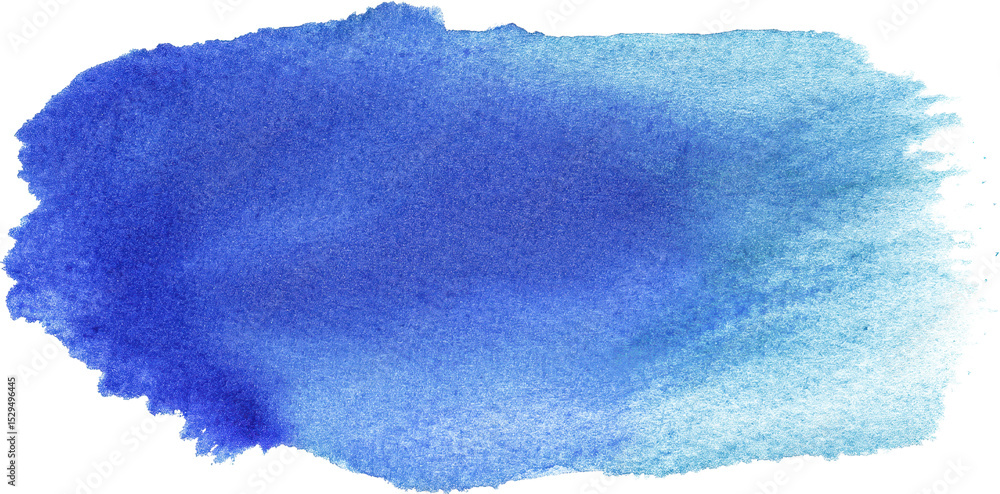 Obraz premium Soft blue watercolor ink stain with fluid shapes and textures