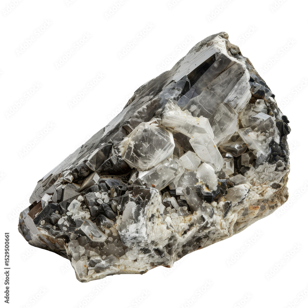 This features stunning mineral specimen showcasing variety of crystals, including clear and dark formations, set against neutral background. intricate details and textures highlight natural beauty This features stunning mineral specimen showcasing variety of crystals, including clear and dark formations, set against neutral background. intricate details and textures highlight natural beauty