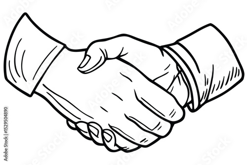 Professional business handshake background image