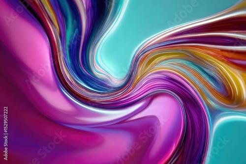 close-up of mesmerizing psychedelic patterns in vibrant colors swirling and intertwining in endless loop
