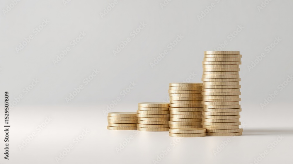 minimalistic concept of dividends with graphics and trends showcasing growing revenue on clear background minimalistic concept of dividends with graphics and trends showcasing growing revenue on clear background