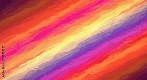 Diagonal streaks of vibrant hues, resembling a sunset or aurora, with varying intensities and blends of red, orange, pink, and purple