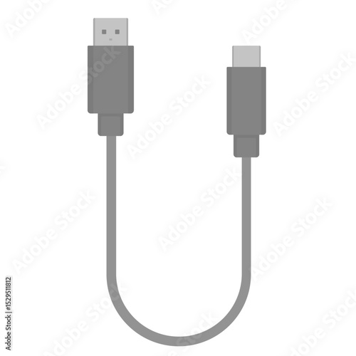 USBケーブルのイラスト