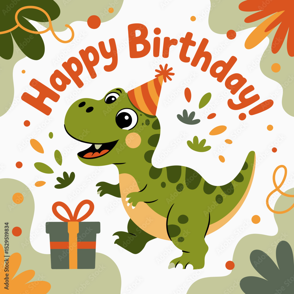Happy Dinosaur Birthday Happy Dinosaur Birthday