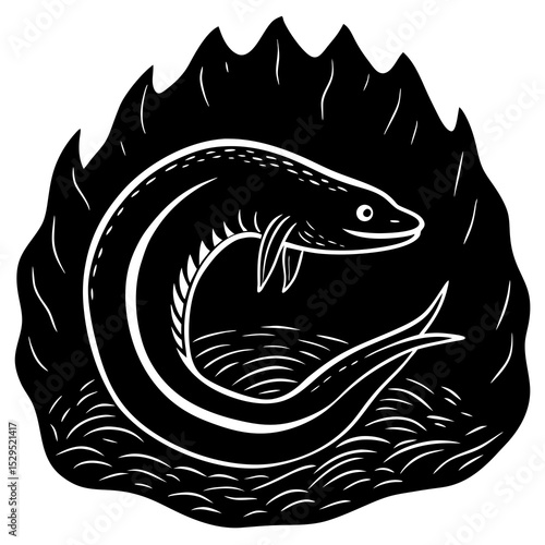 eel slithers cave