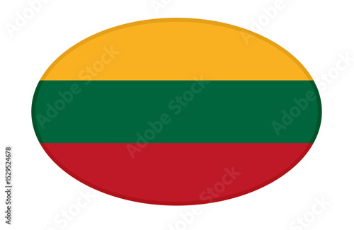 Lithuania flag ellipse shaped. vector Free Download Lithuania flag ellipse shaped. vector - GFXLoad