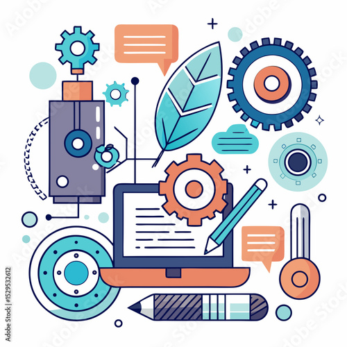 Ada Lovelace Day Technology and Innovation Vector Illustration