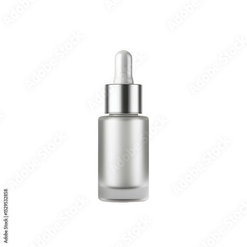 Elegant Glass Dropper Bottle for Essential Oils, Serums, and Beauty Products with a Sleek Design and Soft Focus Background Transparent background or png