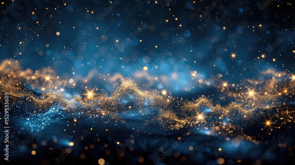 Shimmering gold and silver fireworks bursting in a geometric pattern against a midnight blue sky, welcoming 2026 with style. Shimmering gold and silver fireworks bursting in a geometric pattern against a midnight blue sky, welcoming 2026 with style.