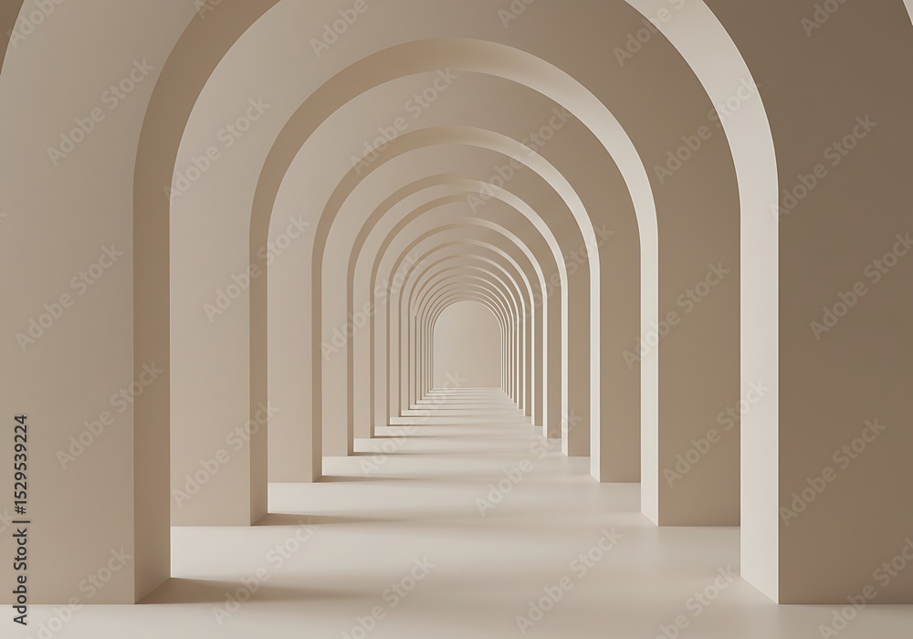 Fototapeta premium Repetitive Archway Passage