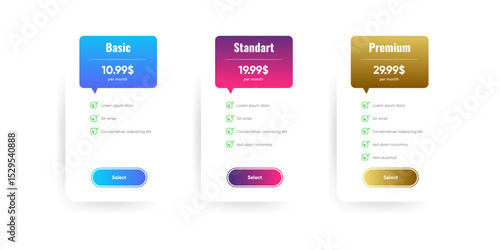 Pricing Plans Basic, Standard, Premium Options Comparison