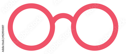 Pink round eyeglasses symbolize clear vision while serving as a stylish and fashionable accessory. Enhancing eyesight and personal expression. These trendy spectacles offer a modern touch to any look