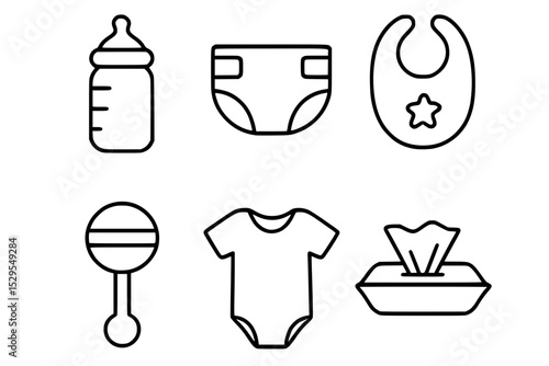Baby Essentials Icons Collection