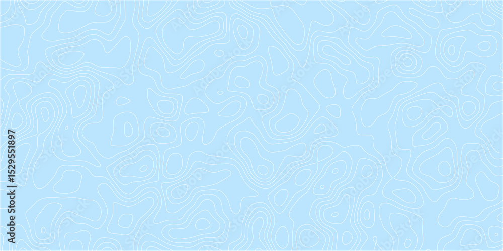 Fototapeta premium Imaginary elevation model formed by abstract curves