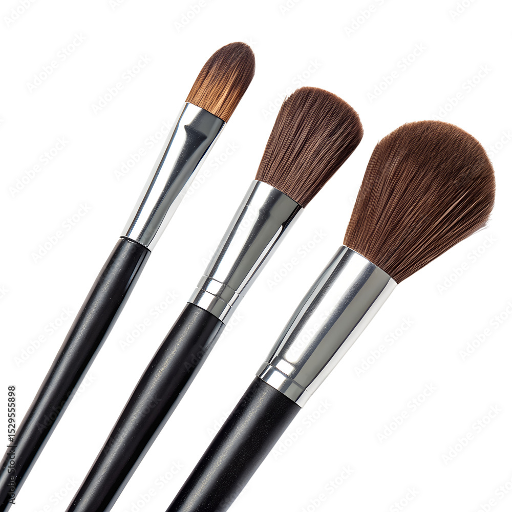 make up brushes Isolated on transparent background make up brushes Isolated on transparent background