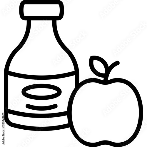 Cider Line Icon