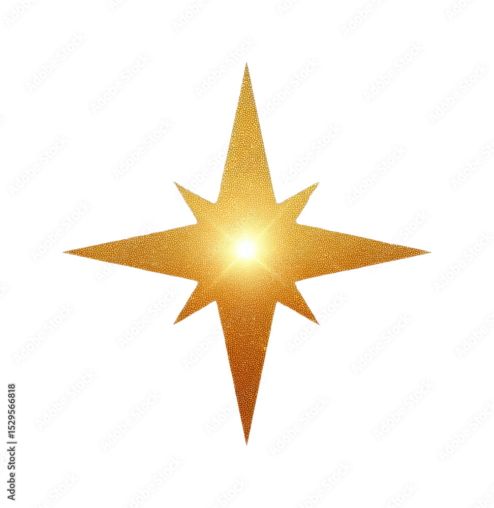 PNG Radiant golden star with shimmering light and textured glow PNG Radiant golden star with shimmering light and textured glow